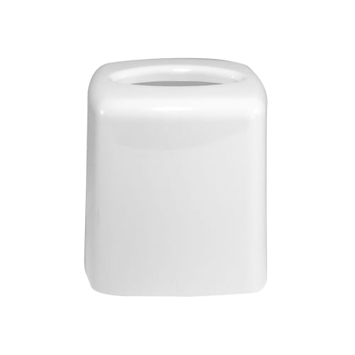 Lacquerware Boutique Tissue Box Cover, White